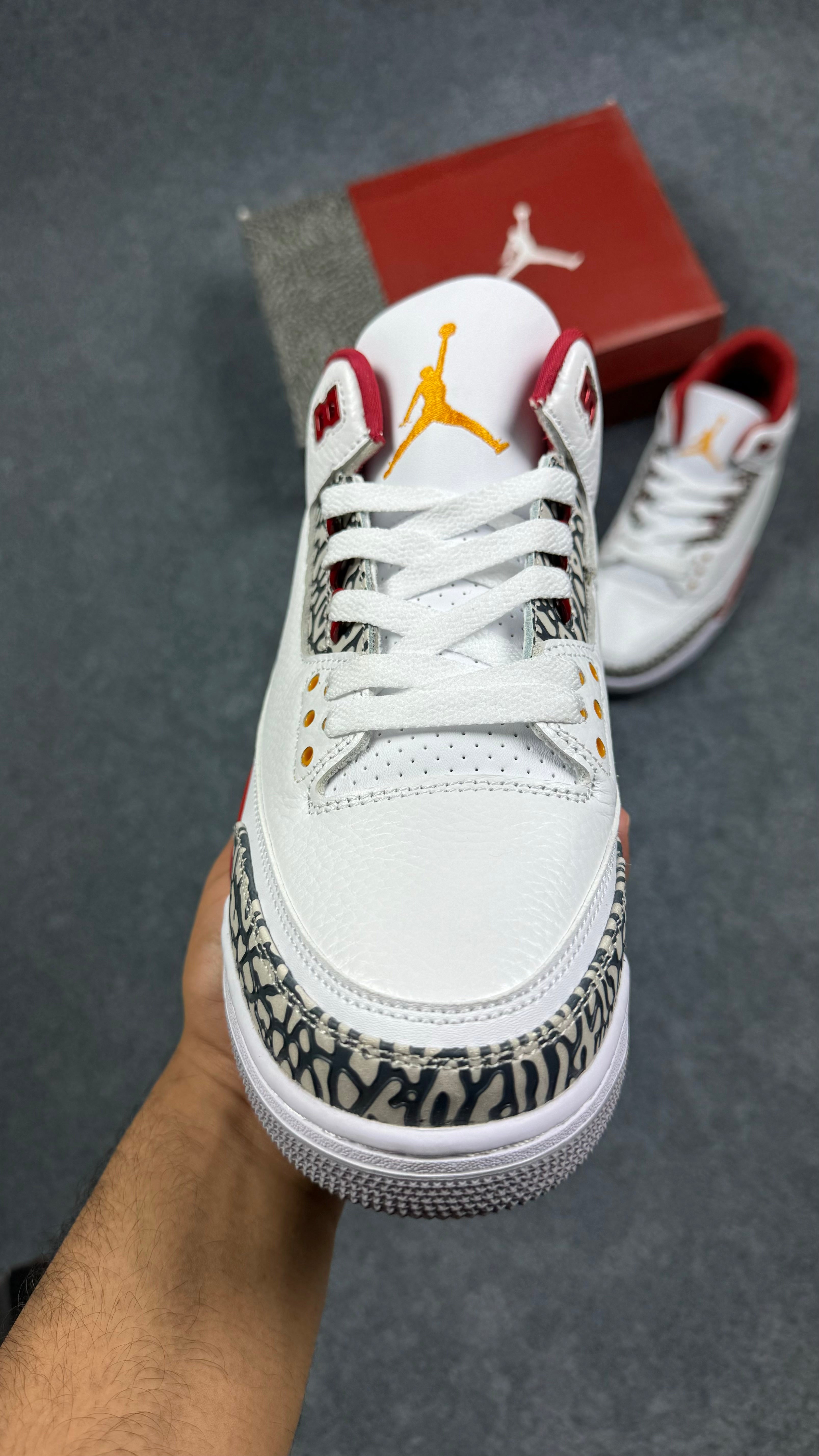 Jordan 3 Retro Cardinal Red (1:1 Mirror Grade)