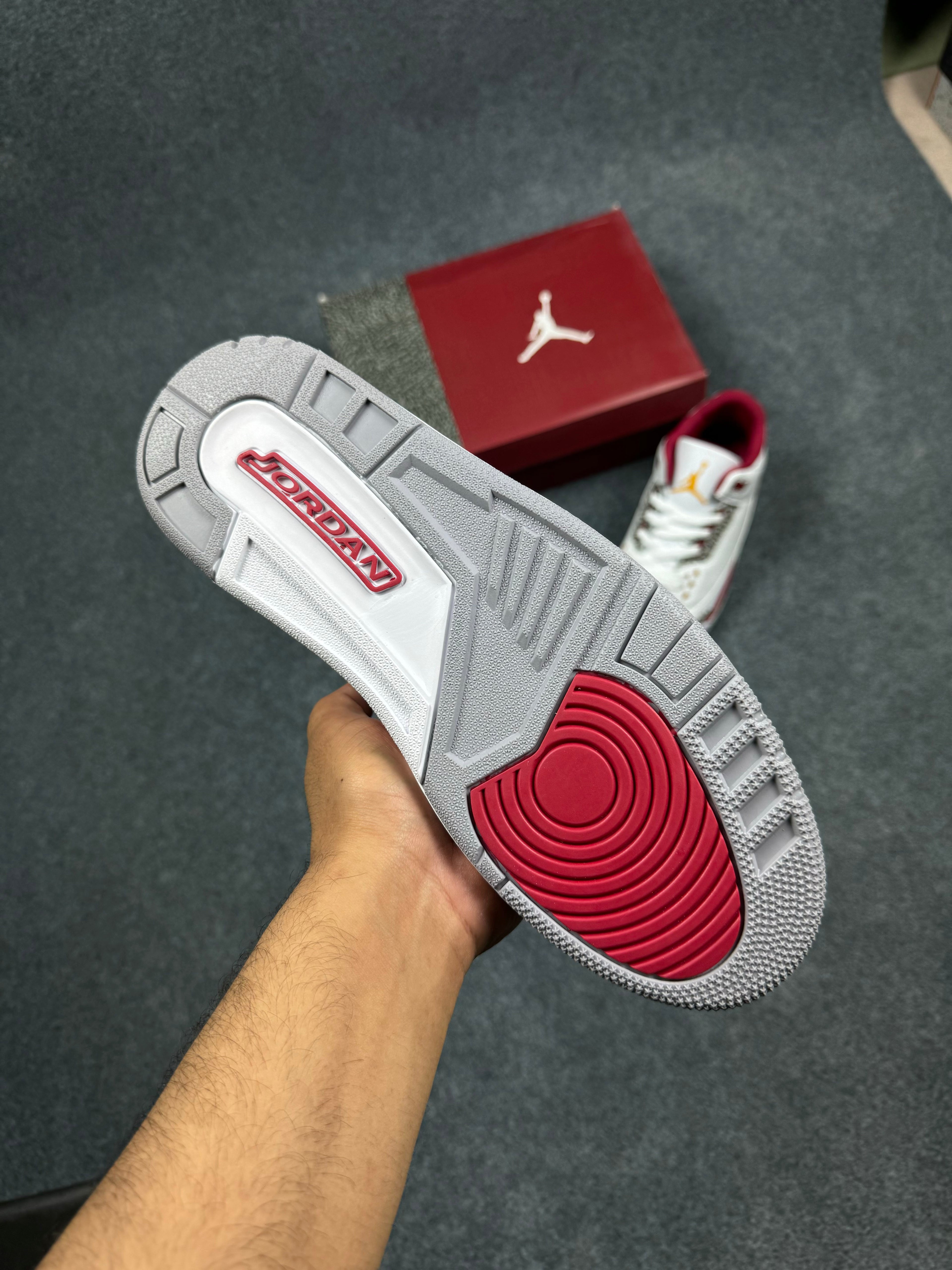 Jordan 3 Retro Cardinal Red (1:1 Mirror Grade)