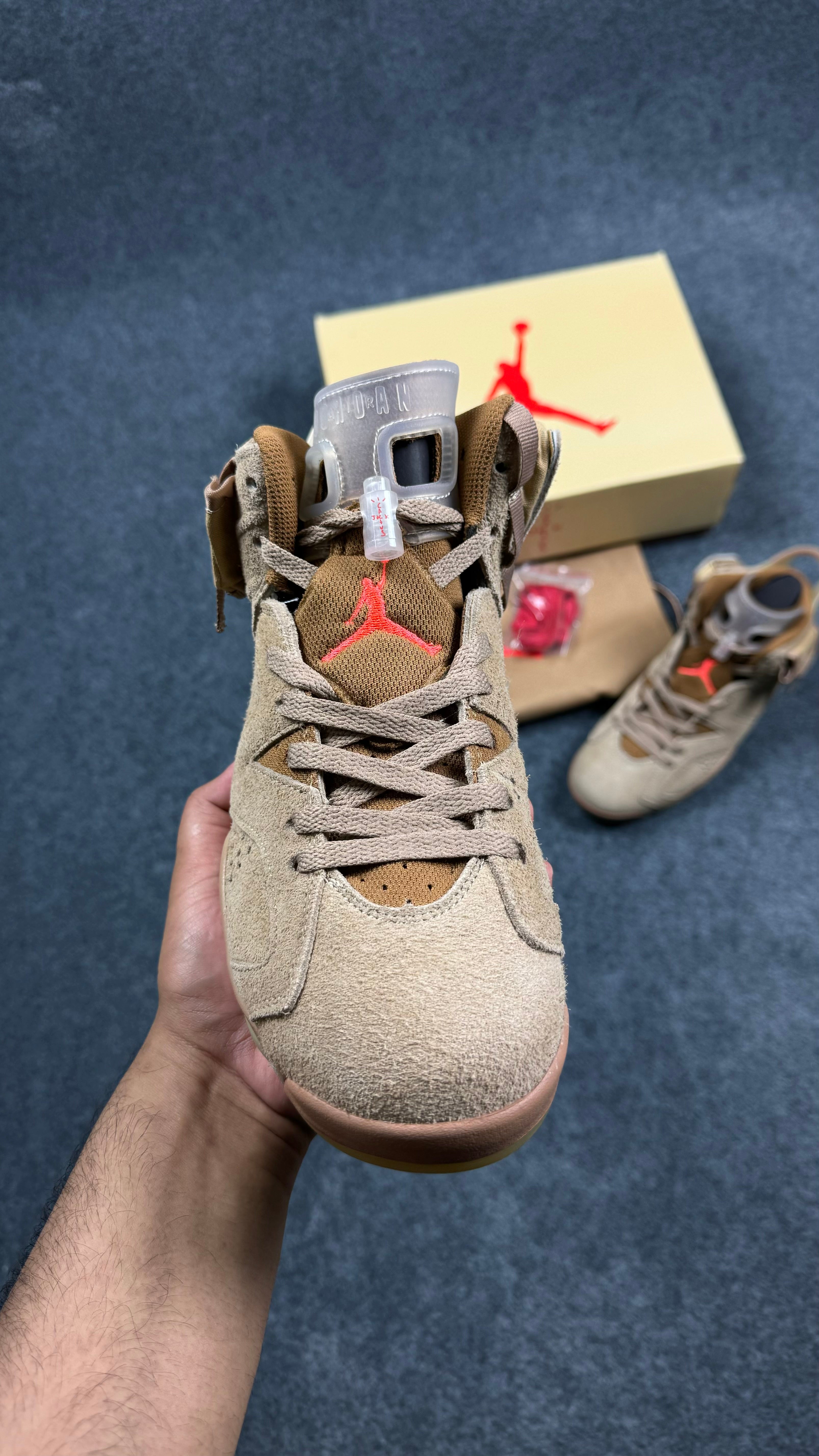 Jordan 6 Retro Travis Scott British Khaki (1:1 Mirror Grade)