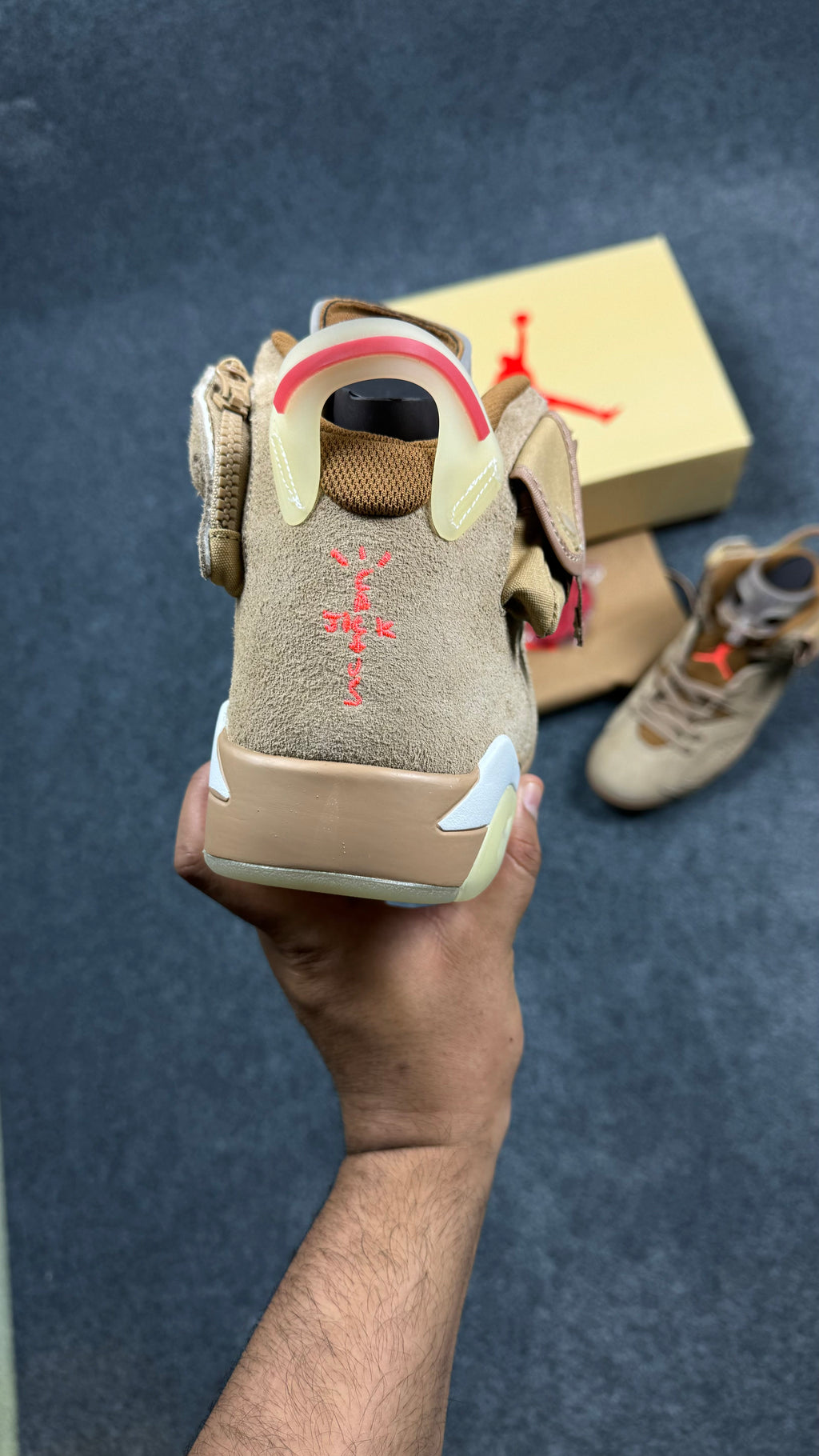Jordan 6 Retro Travis Scott British Khaki (1:1 Mirror Grade)