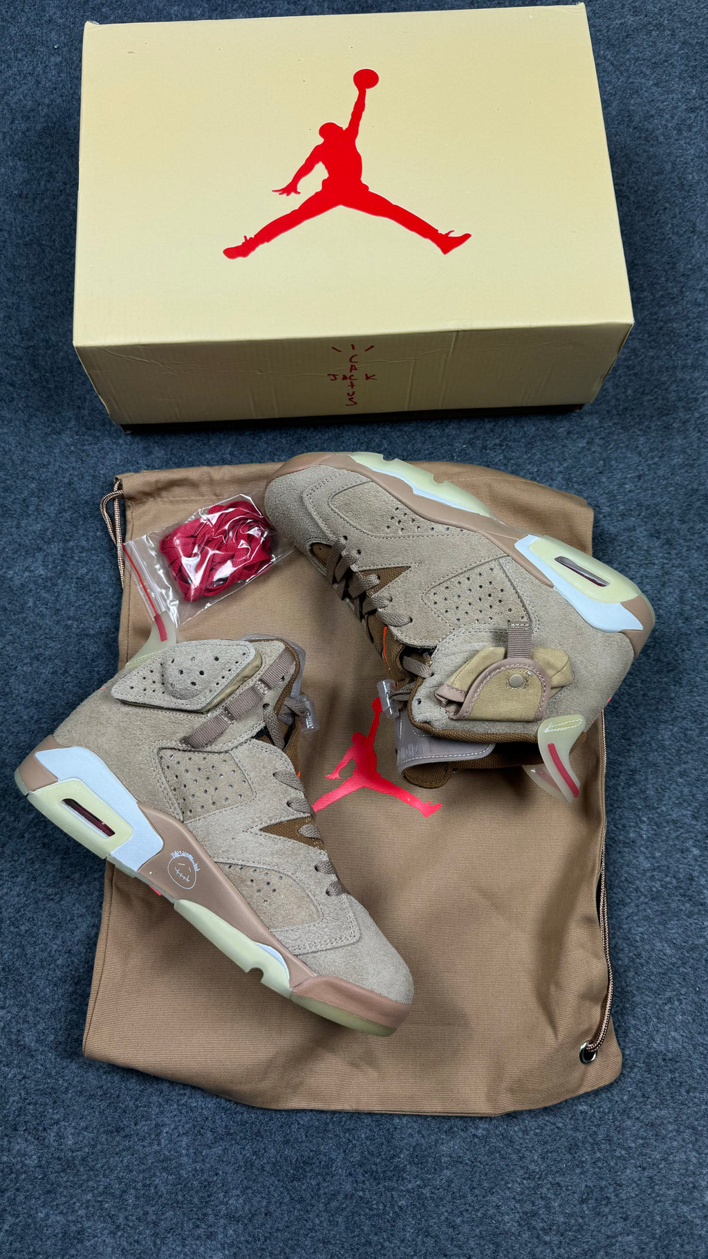 Jordan 6 Retro Travis Scott British Khaki (1:1 Mirror Grade)