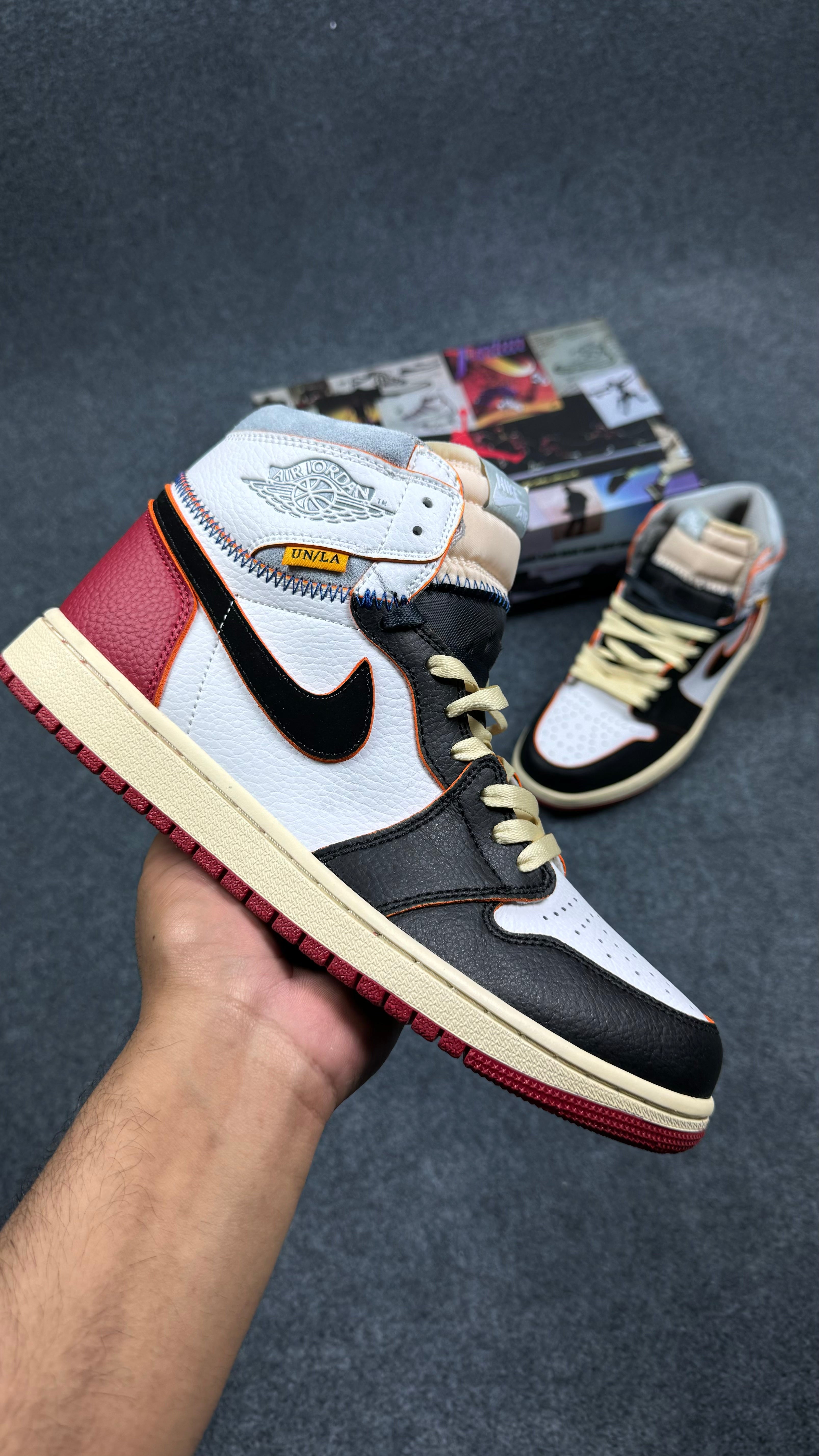 Jordan 1 Retro High Union Los Angeles Black Toe (1:1 Mirror Grade)